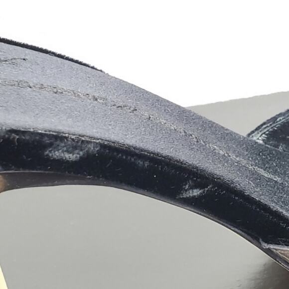 Giuseppe Zanotti Velvet and Croc D'Orsay Holiday Grey Black Dress Pumps - Picture 11 of 12